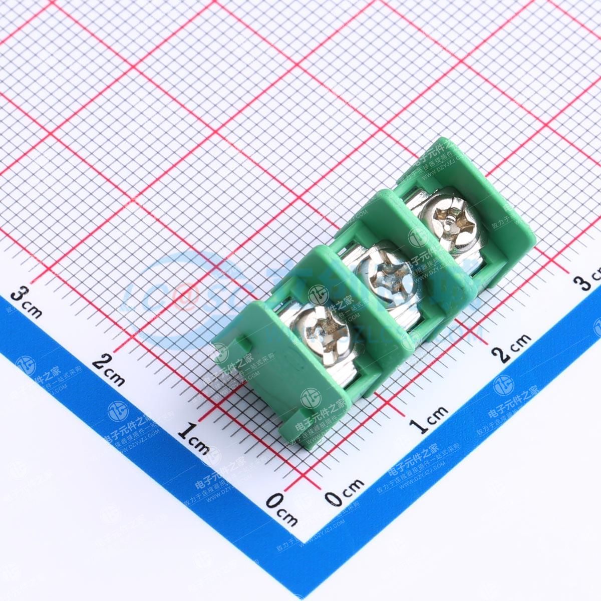 点击查看大图 7.62mm 1x3P 直插 边脚 排数:1 每排P数:3