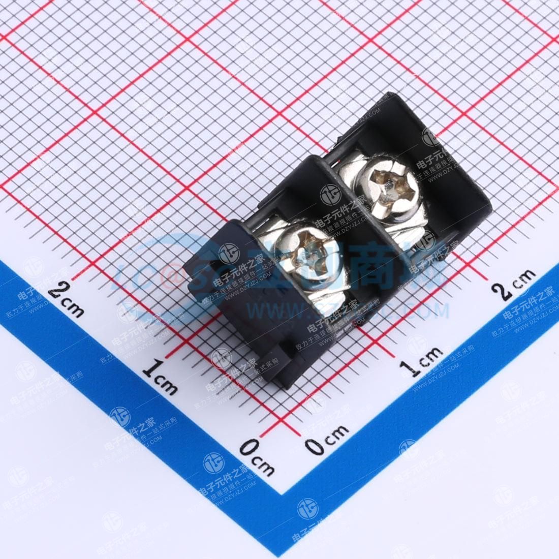 点击查看大图 8.5mm 1x2P 直插 边脚 排数:1 每排P数:2