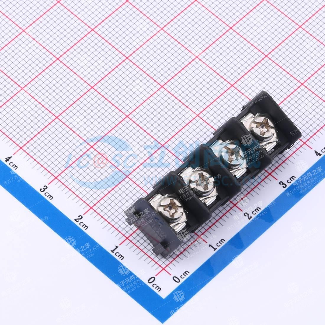 点击查看大图 8.5mm 1x4P 直插 边脚 排数:1 每排P数:4