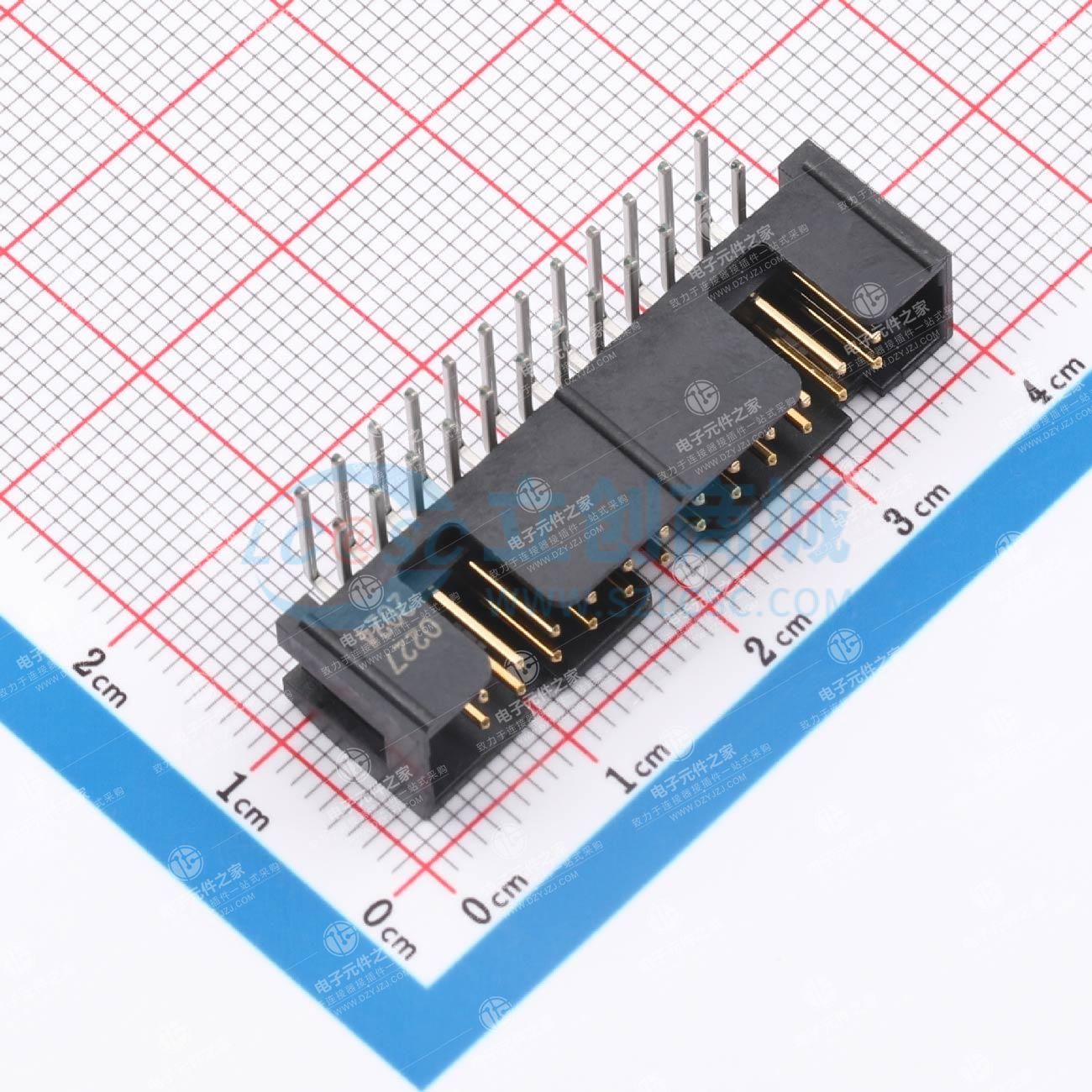 2x12P 间距:2.54mm 弯插