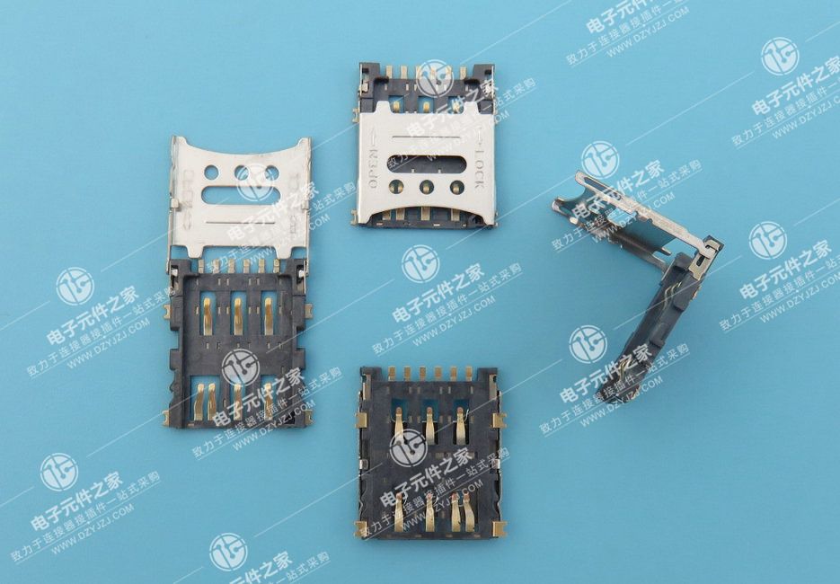 NANO SIM 6P掀盖1.4H 带检测PIN