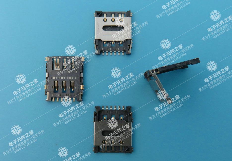 NANO SIM 6P掀盖1.4H 带检测PIN