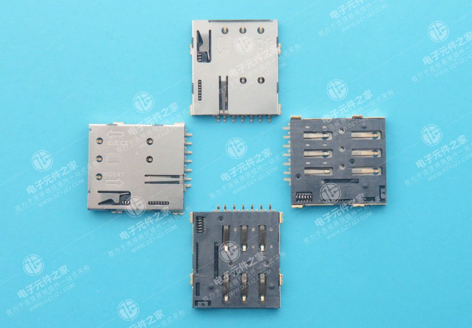 NANO SIM PUSH 1.37H 带CD PIN 带柱焊盘移位