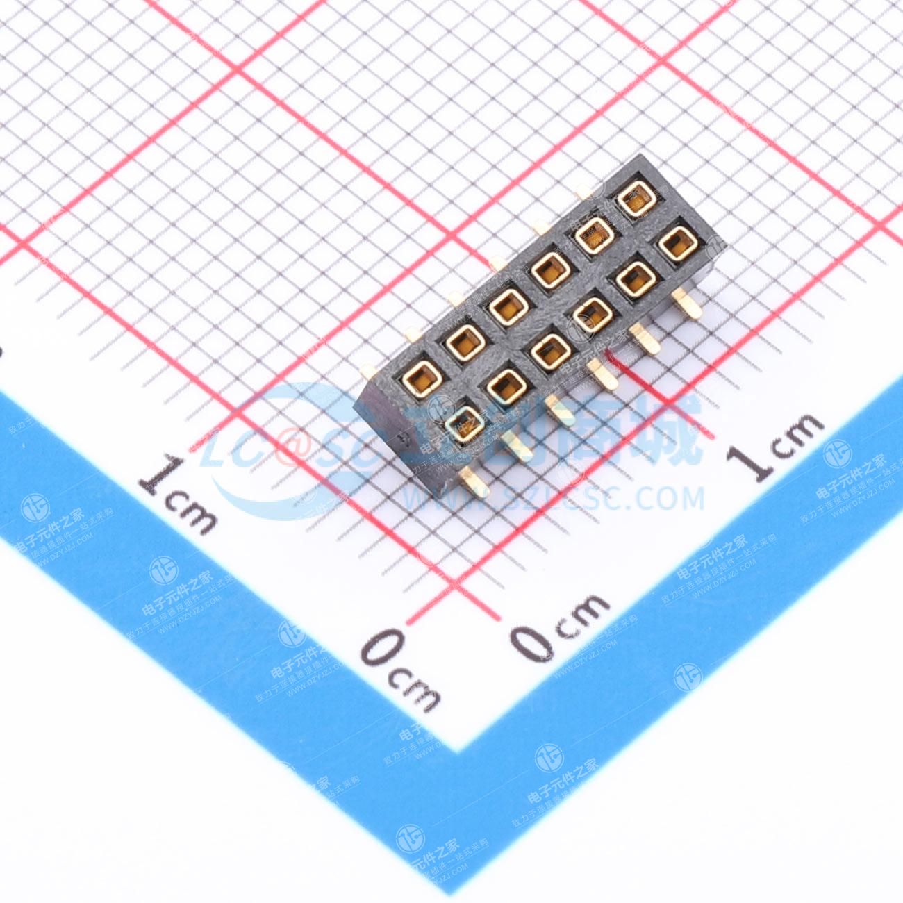 2x6P 间距:2mm 立贴