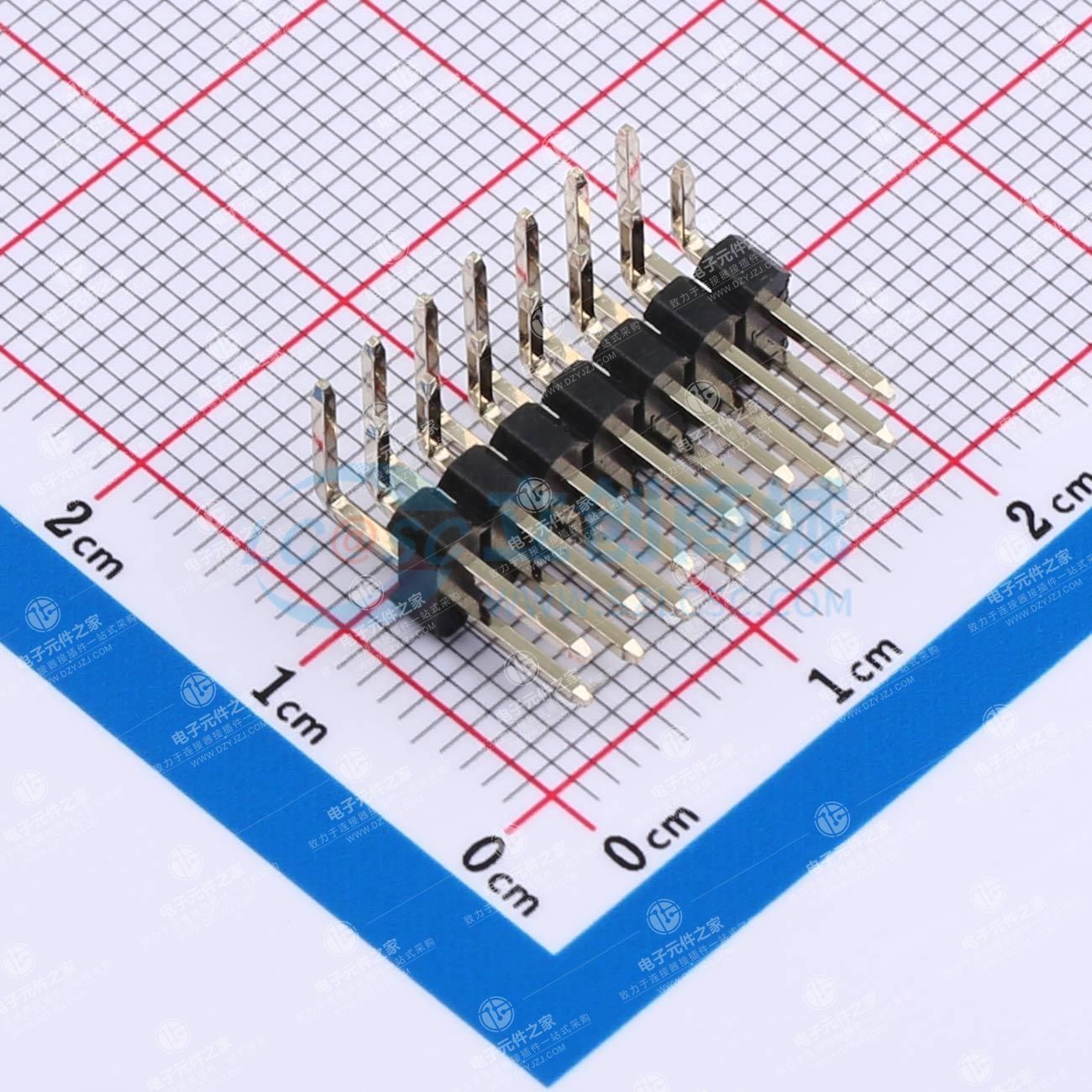 2x7P 间距:2.54mm 方针 弯插