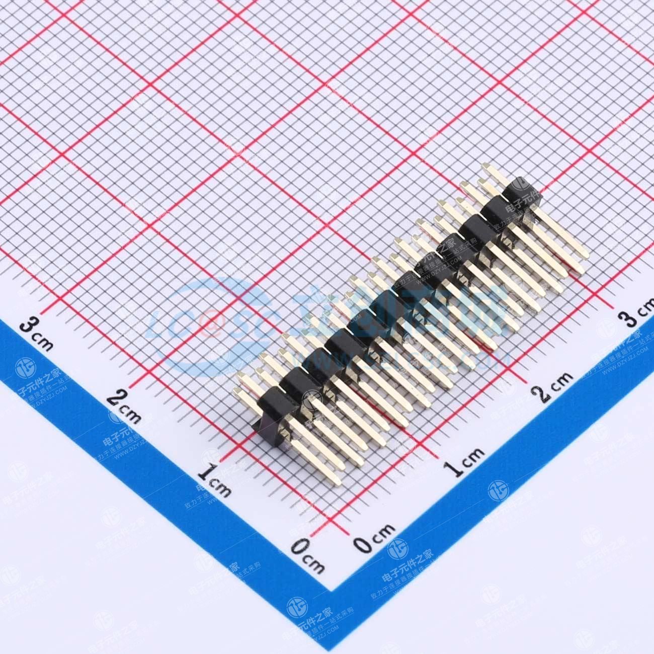 2x12P 间距:2.54mm 方针 直插