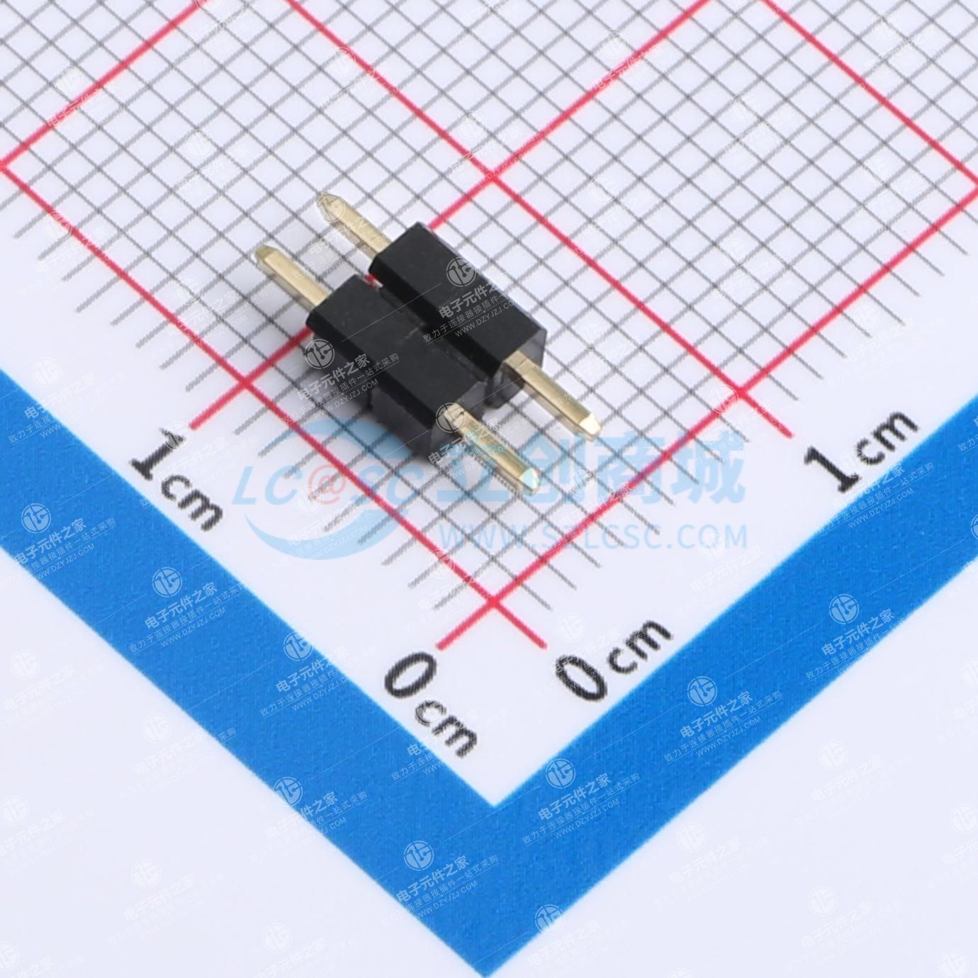 1x2P 间距:2.54mm 方针 直插