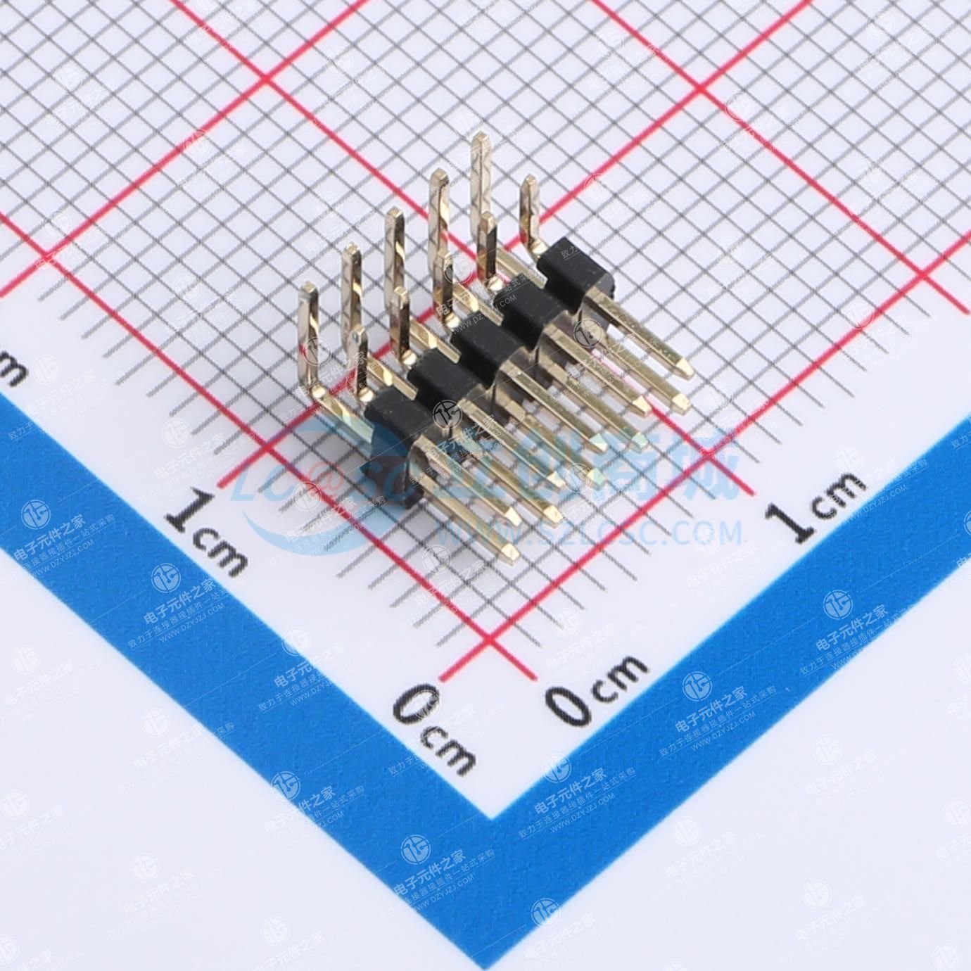 2x5P 间距:2mm 方针 弯插