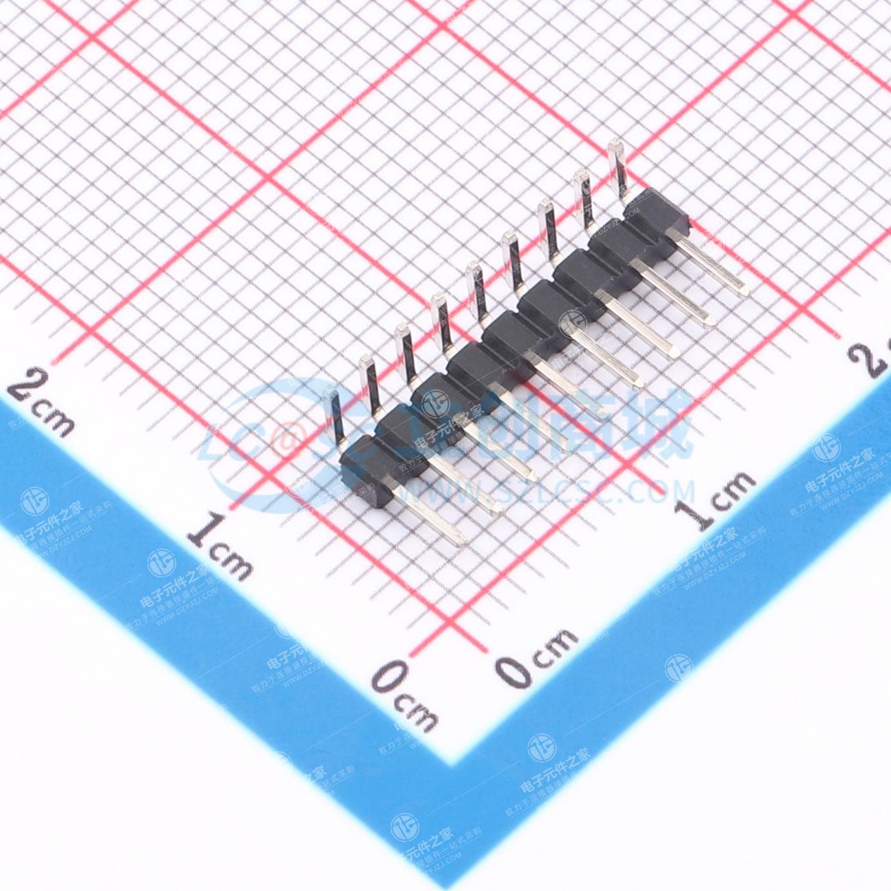1x9P 间距:2mm 方针 弯插