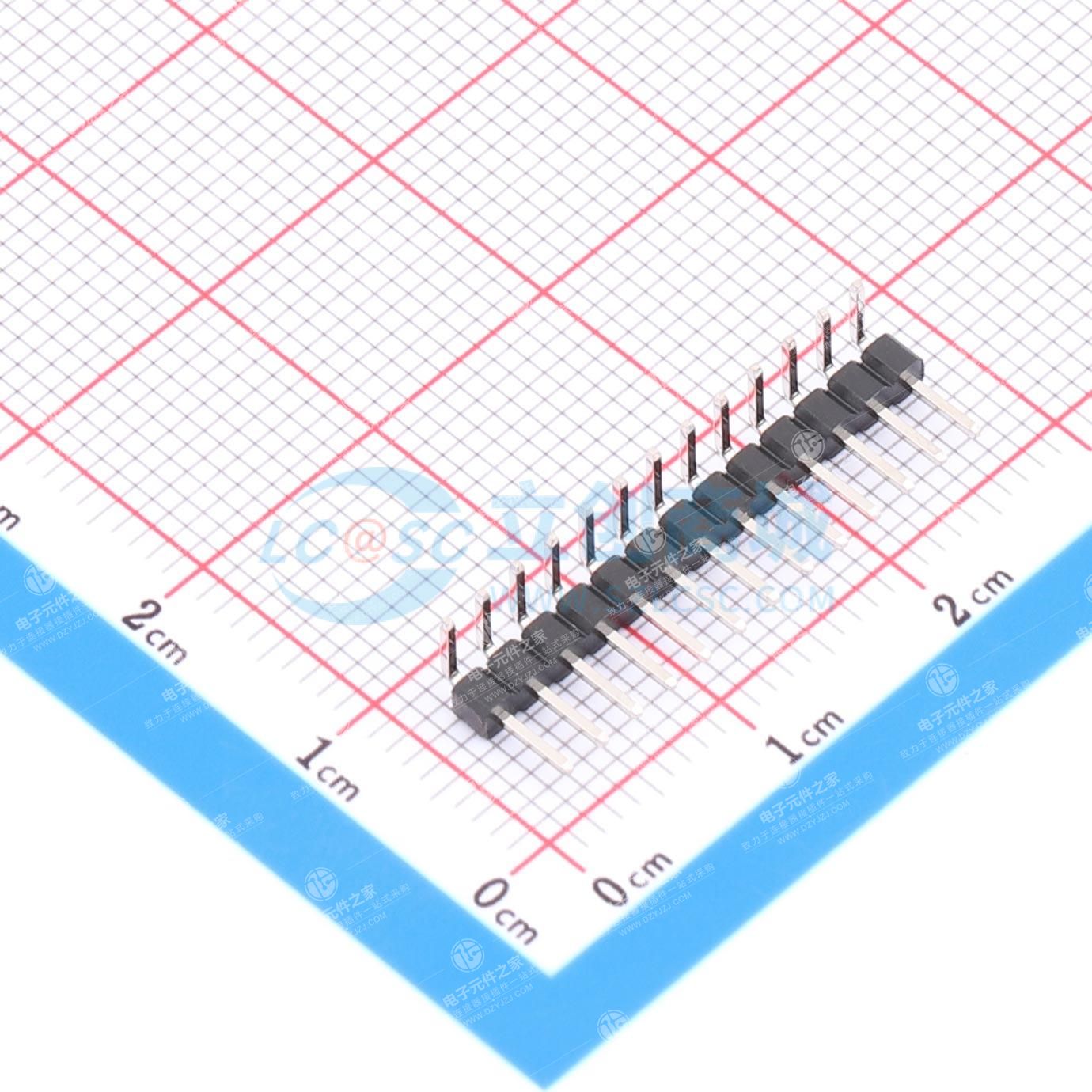 1x13P 间距:2mm 方针 弯插
