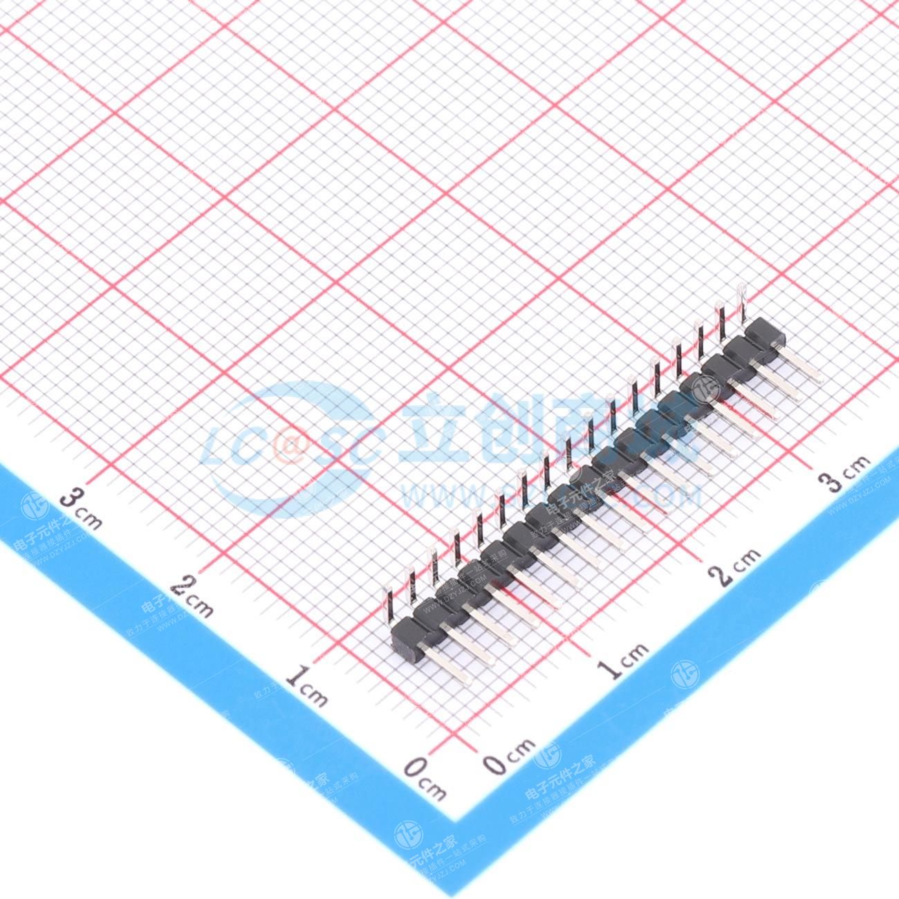 1x17P 间距:2mm 方针 弯插