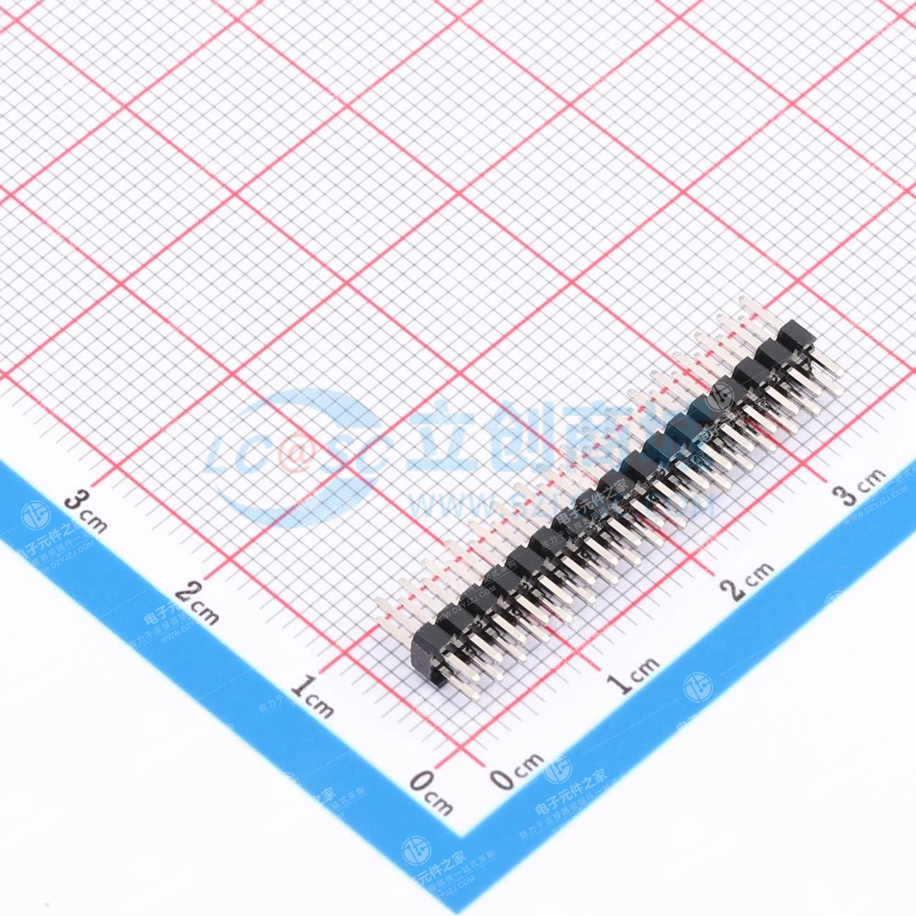 2x17P 间距:2mm 方针 直插