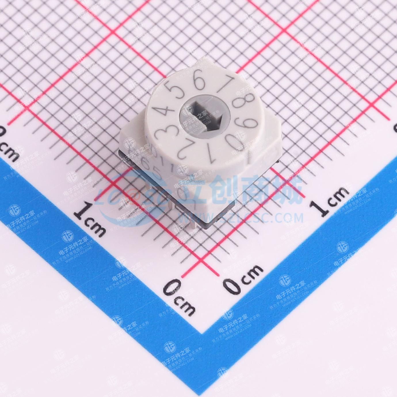 旋转编码开关,适用于高温应用,具有坚固的PCB引脚、高可靠性和耐磨镀金触点