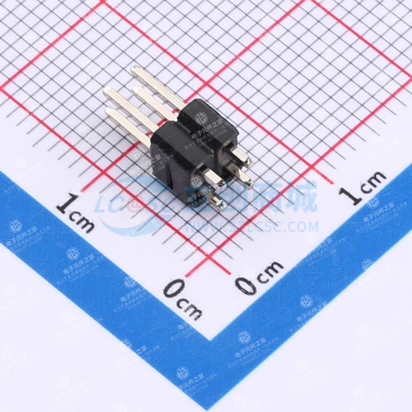2x2P 间距:2.54mm 方针 直插