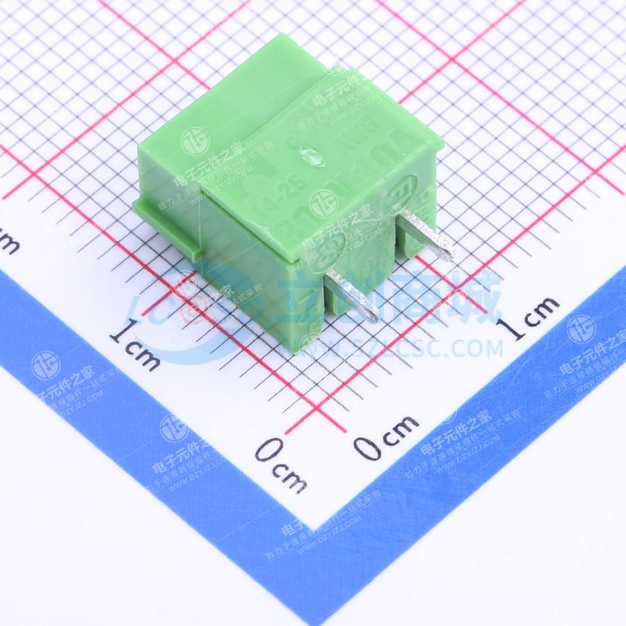 1x2P 5mm 直插 排数:1 每排P数:2