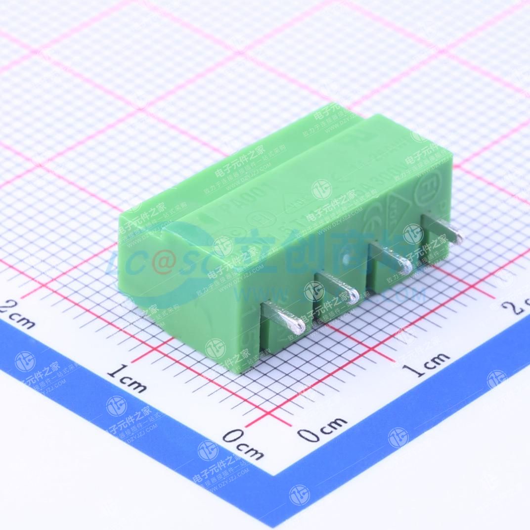 1x4P 5mm 直插 排数:1 每排P数:4