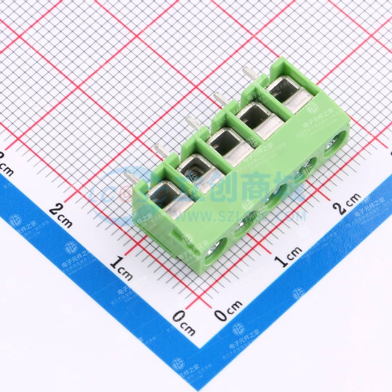 1x5P 5mm 直插 排数:1 每排P数:5
