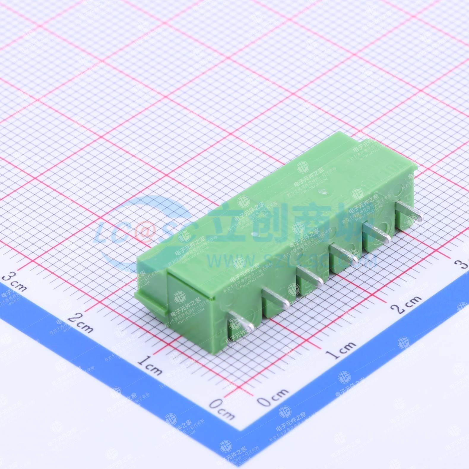 1x6P 5mm 直插 排数:1 每排P数:6