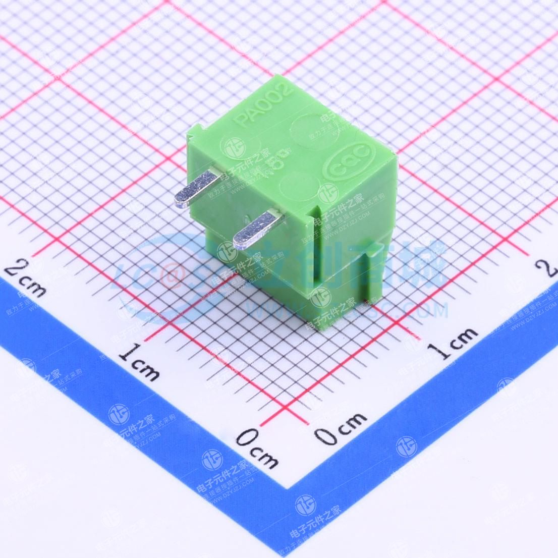 1x2P 5mm 弯插 排数:1 每排P数:2