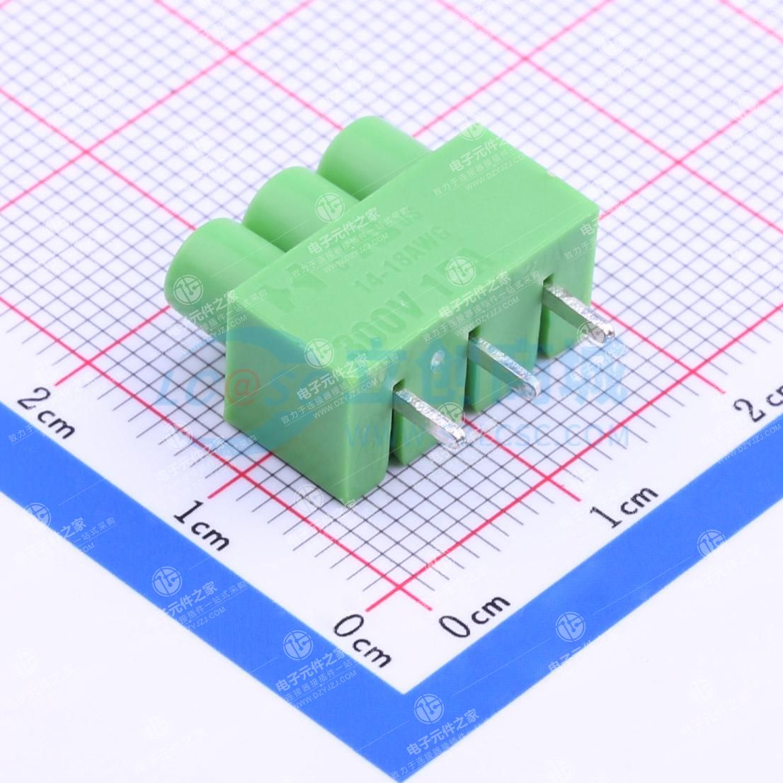 1x3P 5mm 直插 排数:1 每排P数:3