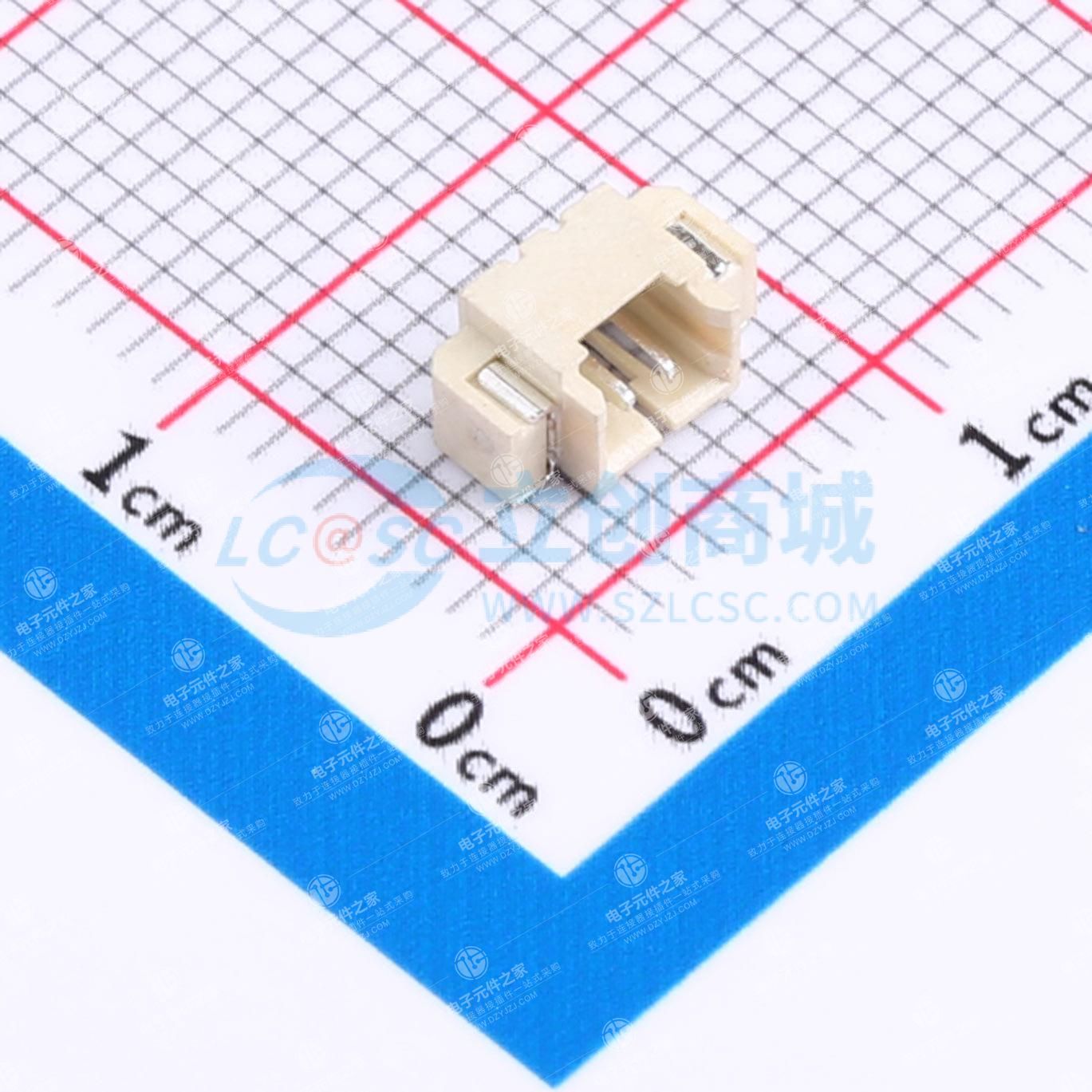 1x2P 1.25mm 卧贴