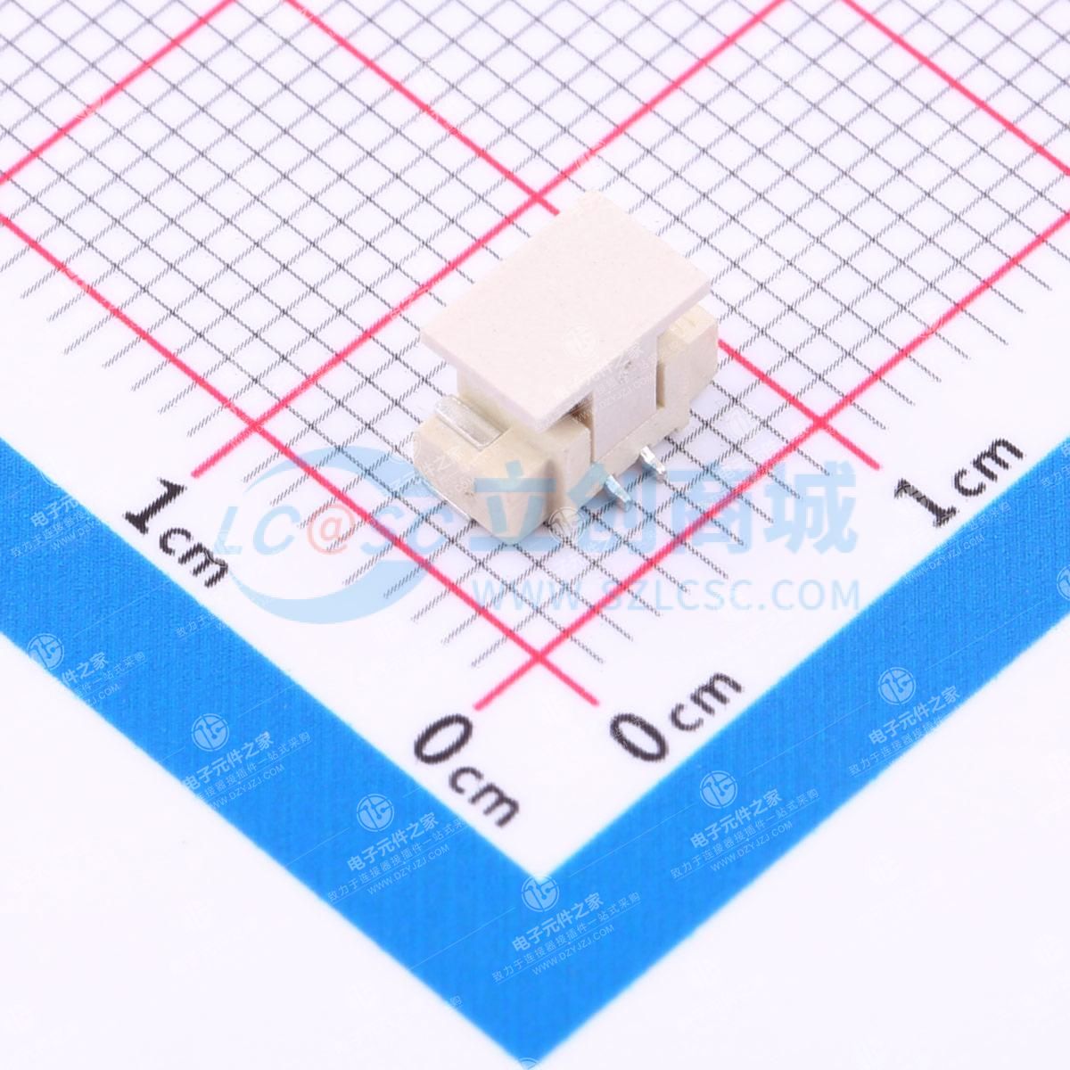 1x2P 1.25mm 立贴