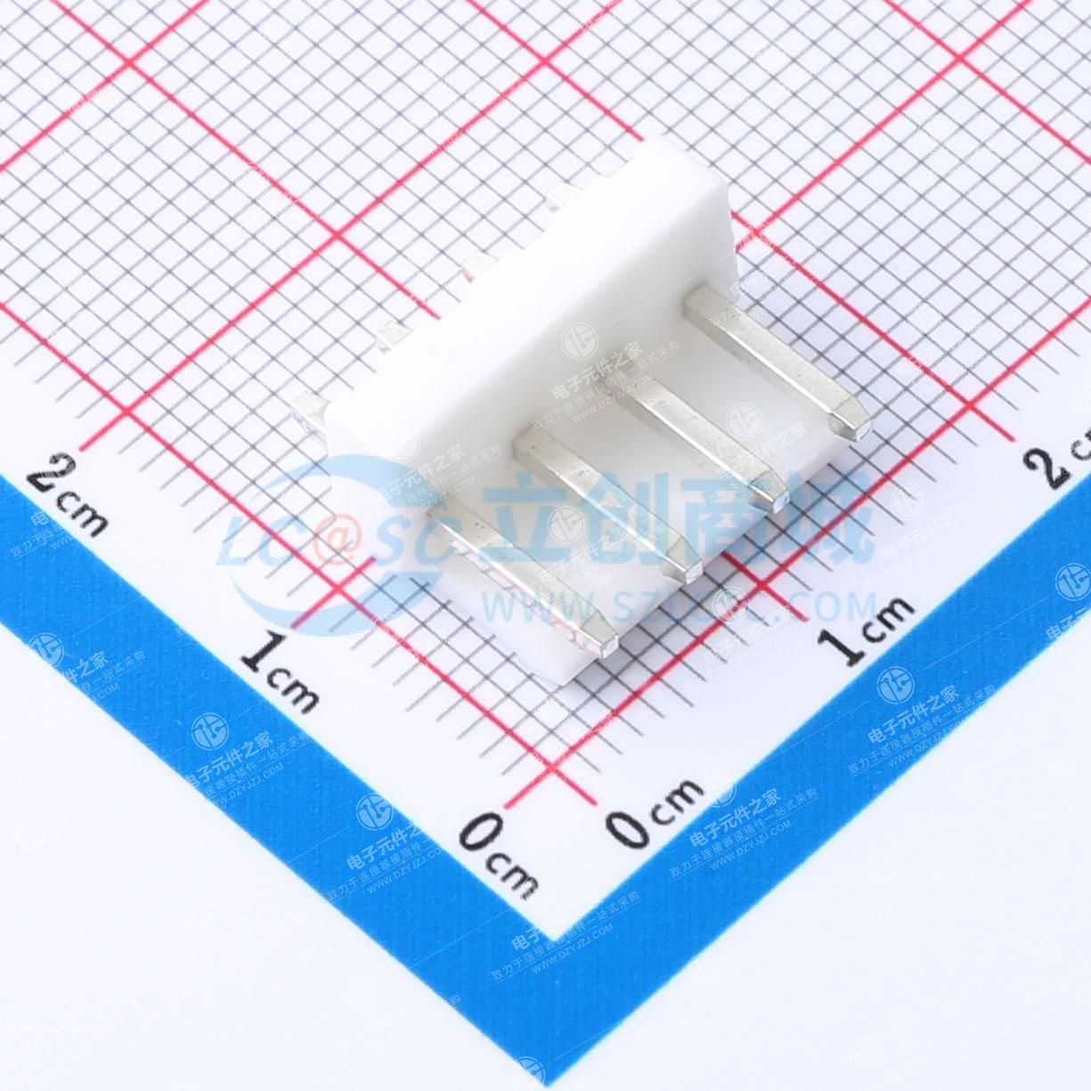 1x4P 3.96mm 直插