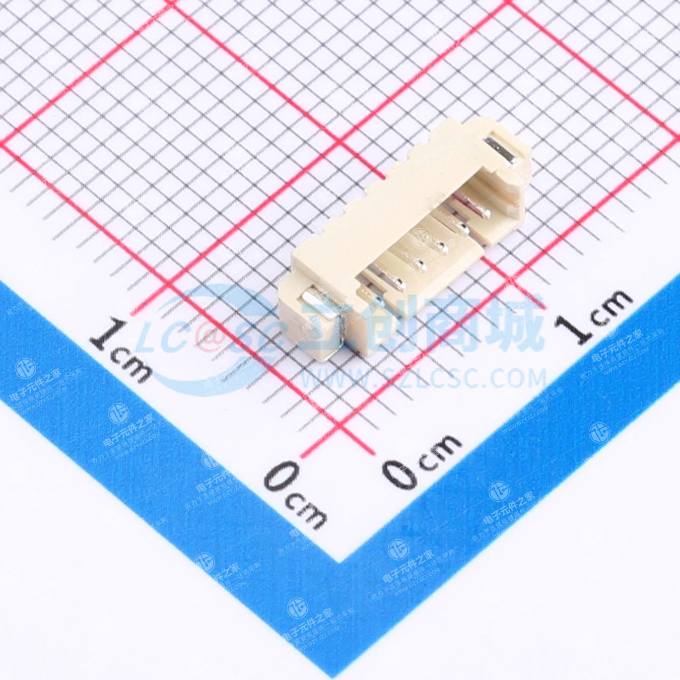1x6P 1.25mm 卧贴