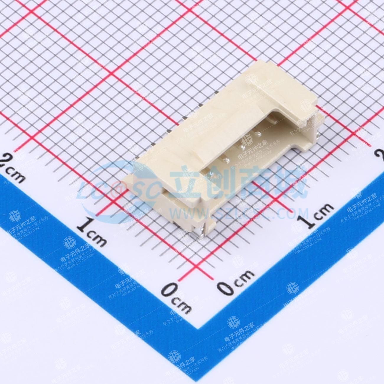 1x6P 2mm 卧贴