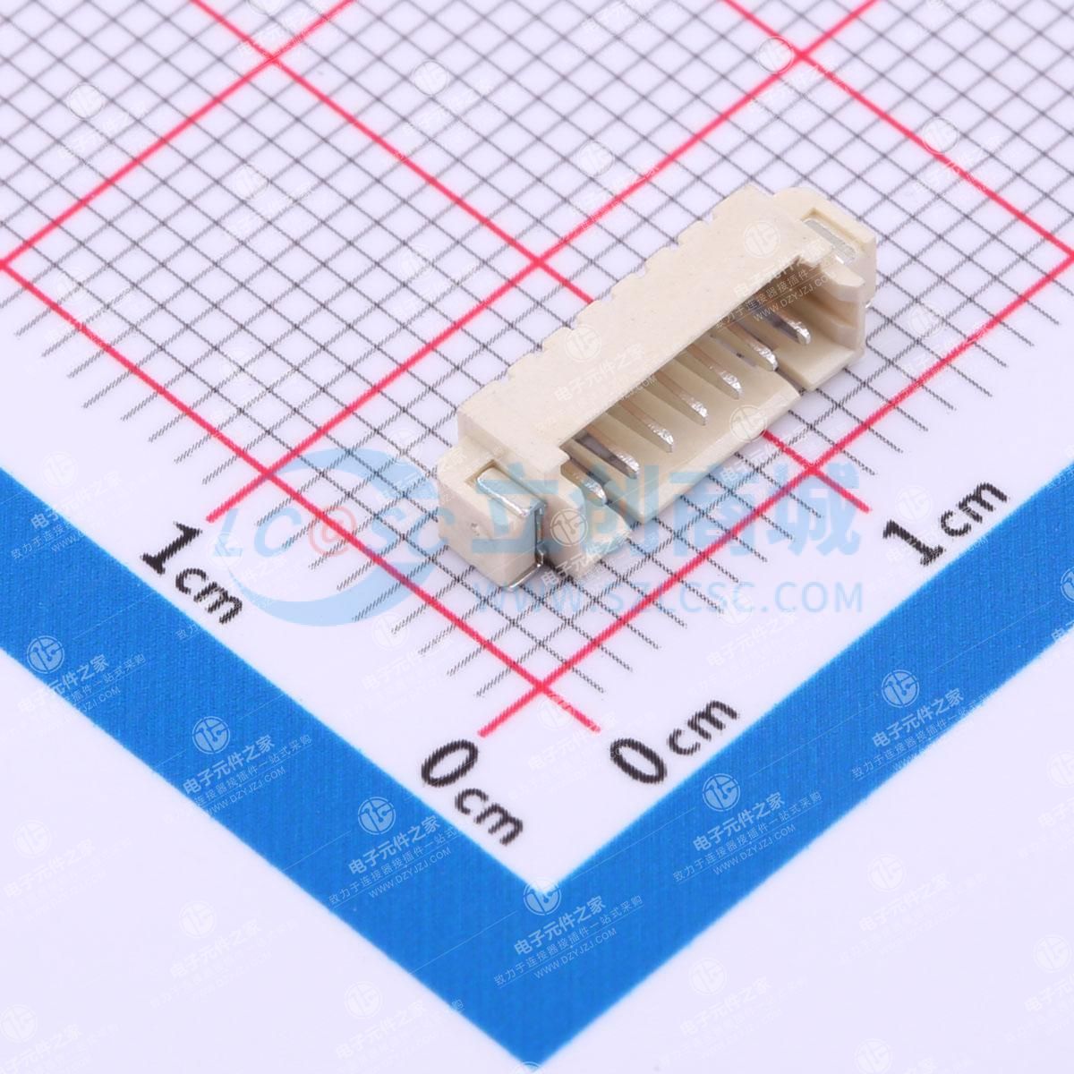 1x7P 1.25mm 卧贴