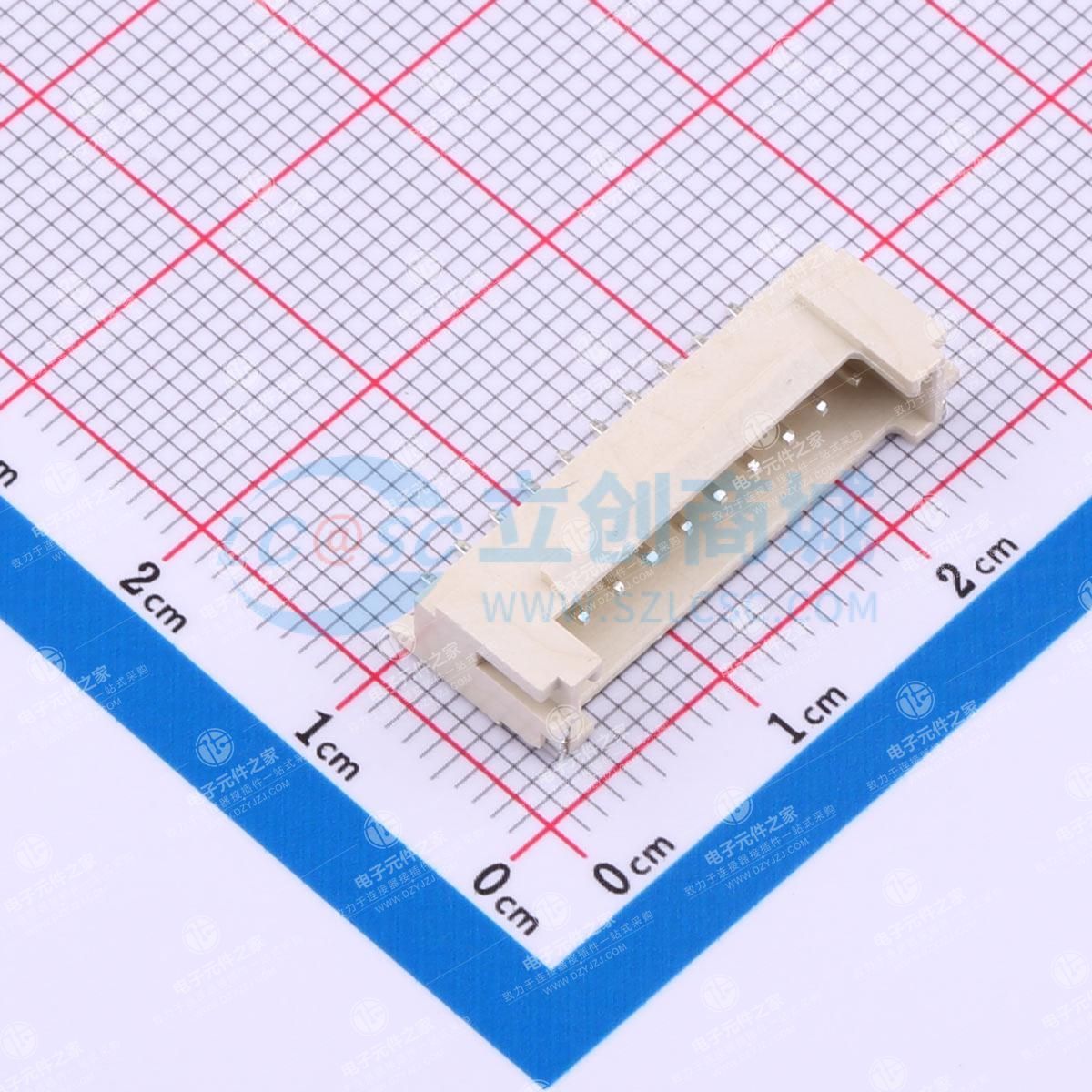 1x10P 2mm 卧贴