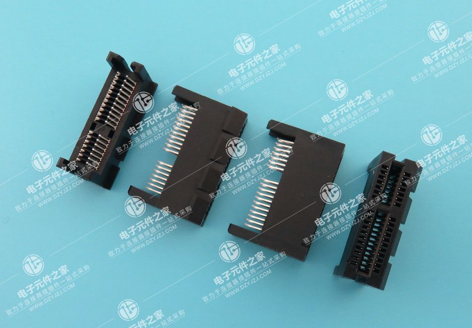 PCI-E 36P 夹板式二侧带卡位