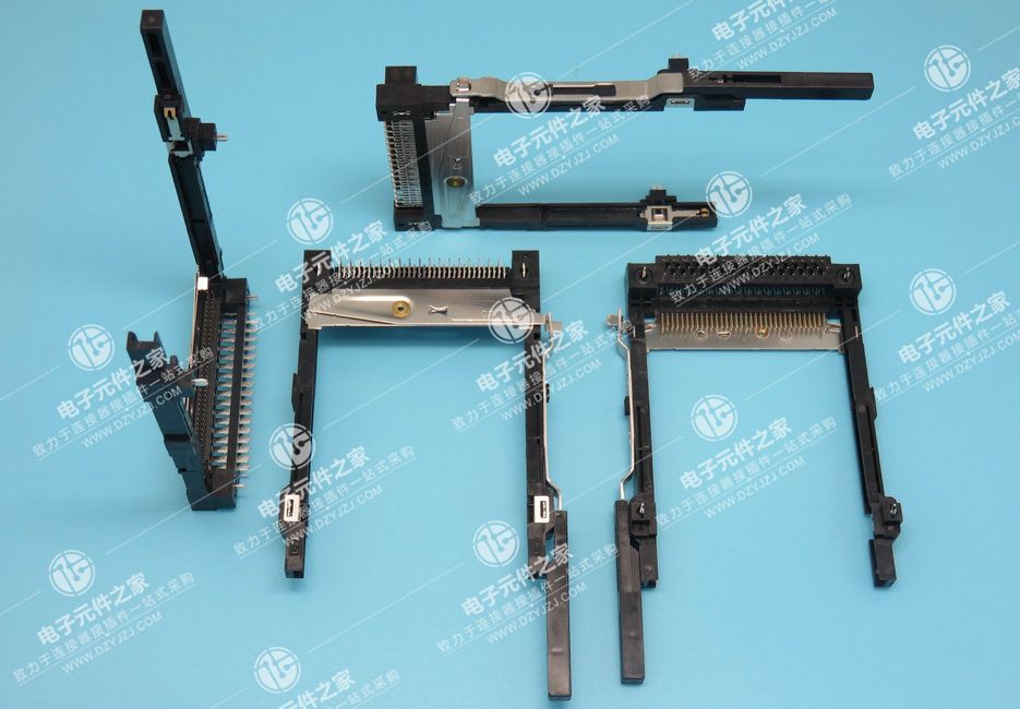 PCMCIA 卡座 单层右推杆垫高 前后2.3鱼叉