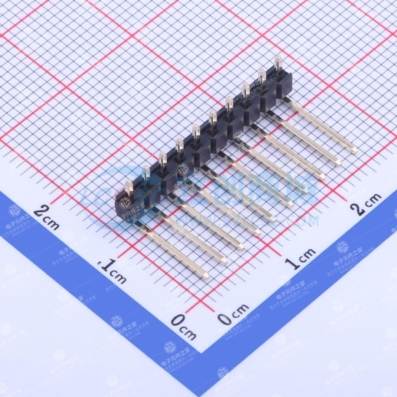 1x10P 间距:2.54mm 方针 弯插