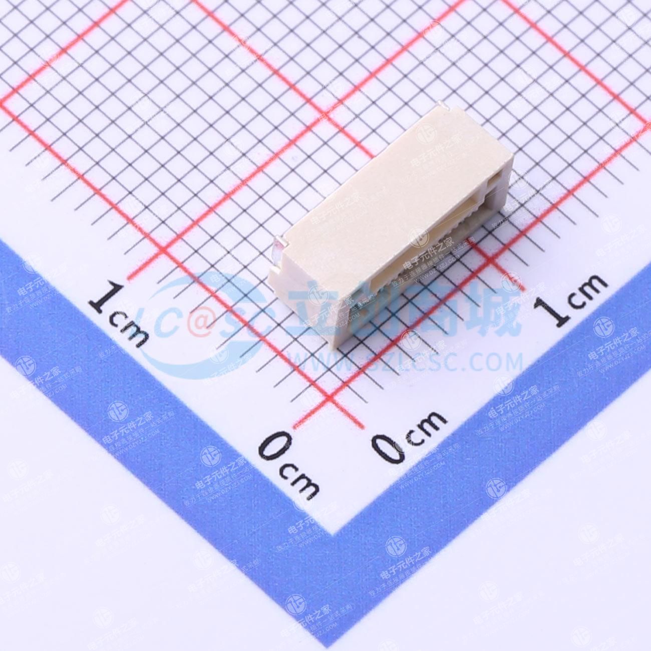 1x6P 间距:1.25mm 卧贴