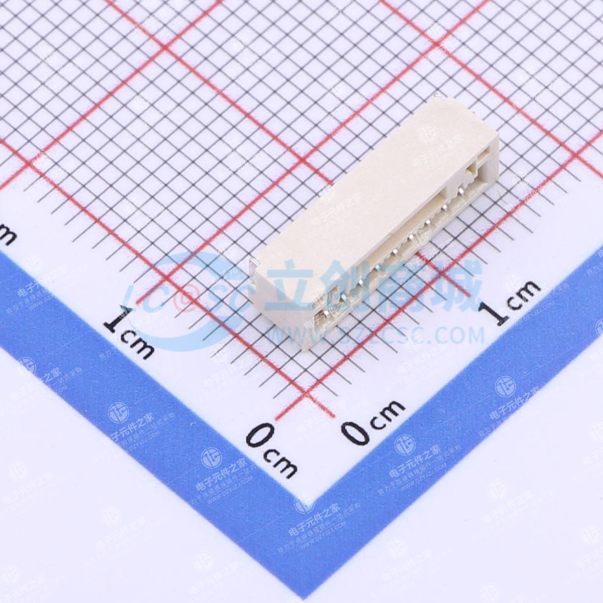 1x9P 间距:1.25mm 卧贴