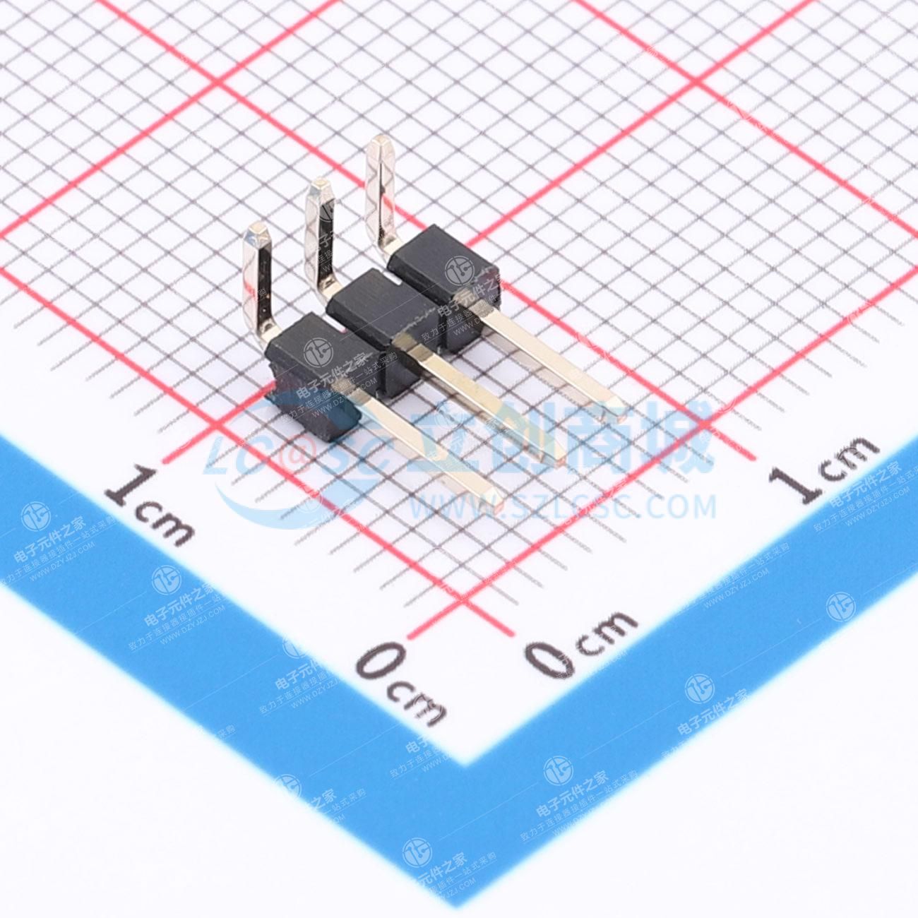 1x3P 间距:2.54mm 方针 弯插