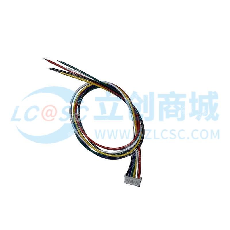 PH2.0mm-6P端子线 单头镀锡3mm 线长300mm 26AWG