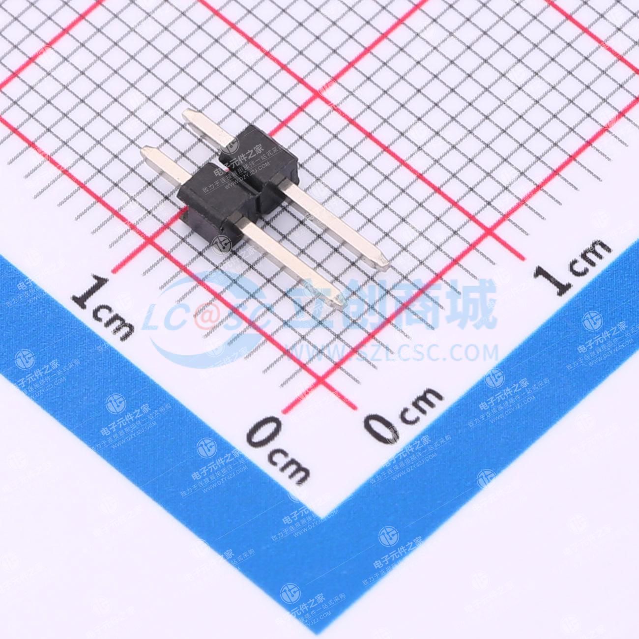 点击查看大图 插针结构:1x2P 间距:2.54mm 安装方式:直插 排数:单排 方针