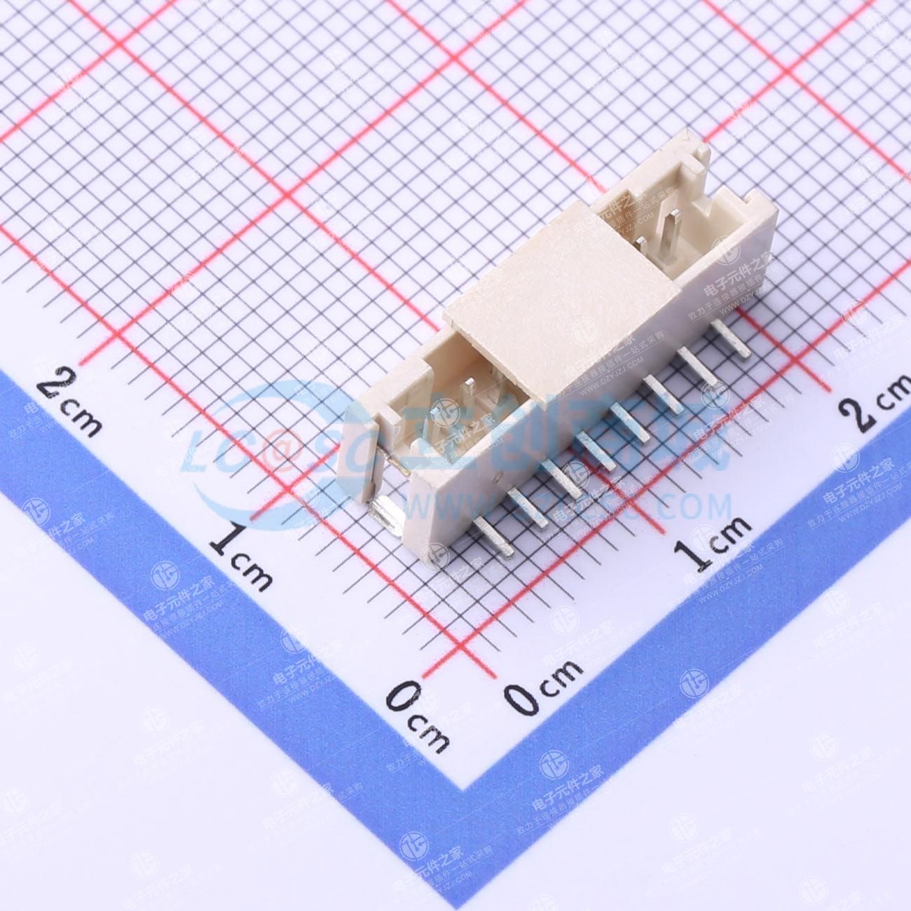 1x8P 间距:2mm 立贴 系列:PH