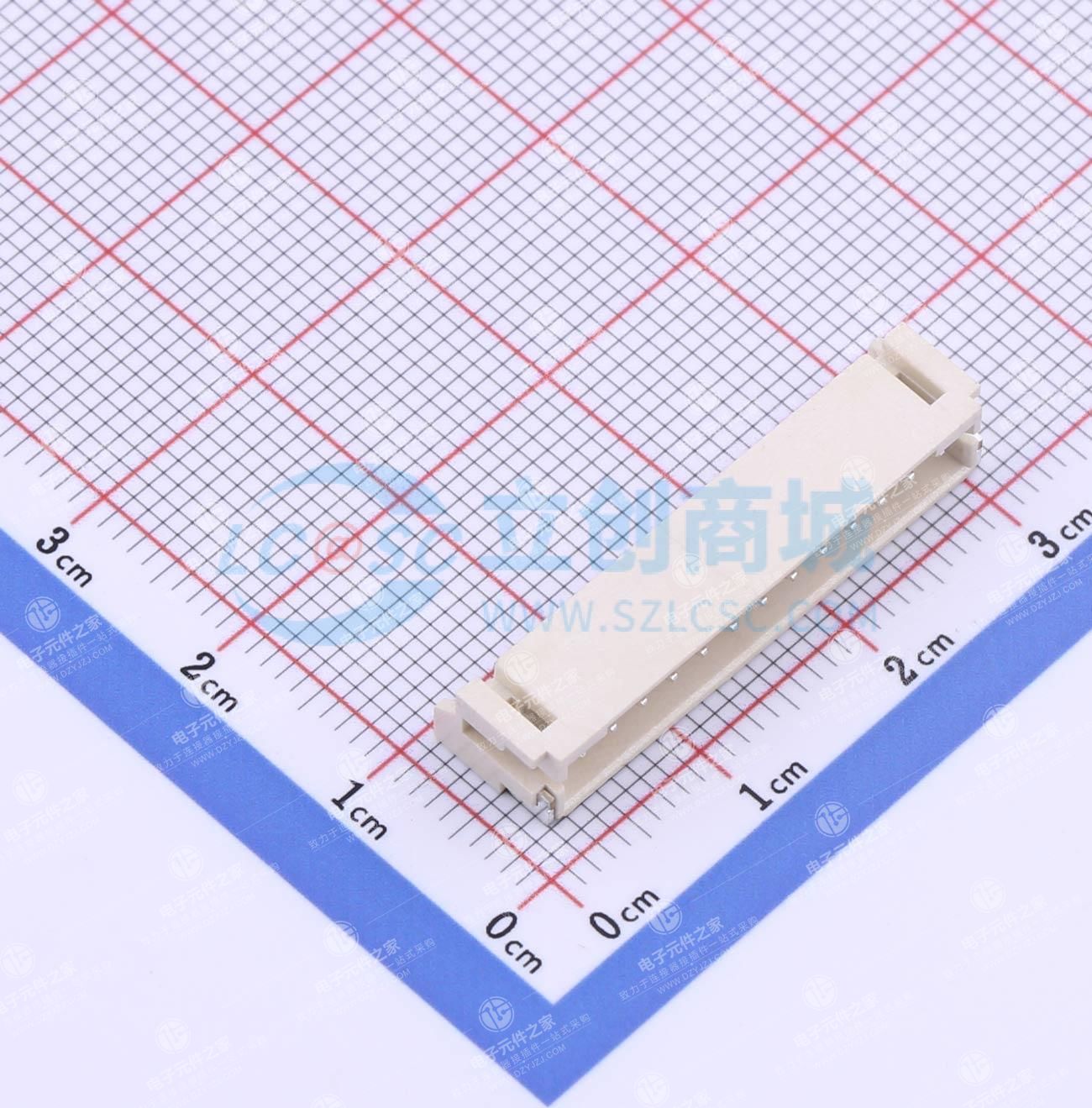 1x13P 间距:2mm 卧贴 系列:PH