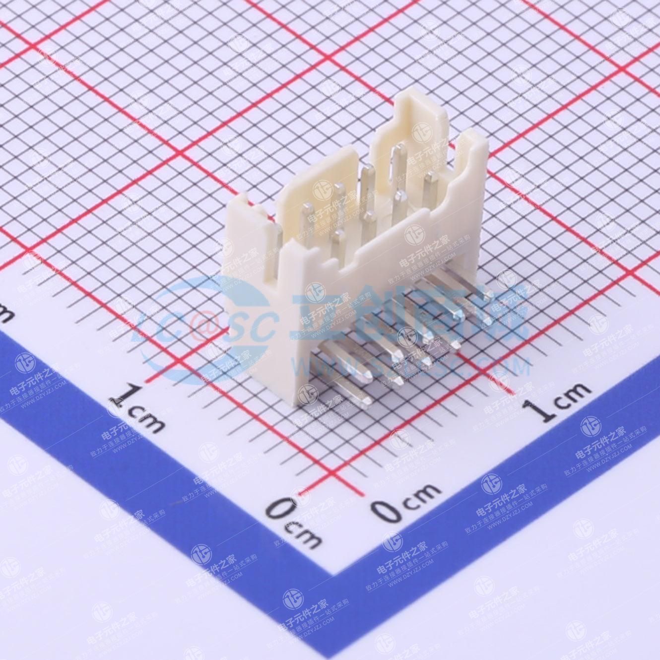 2x5P 间距:2mm 弯插 系列:PHD