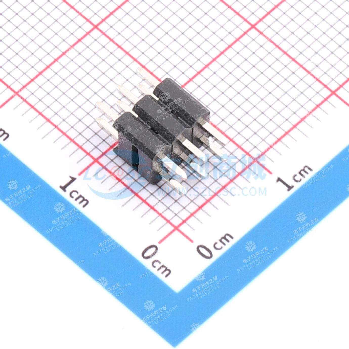 2.54*2.54mm排针,06P