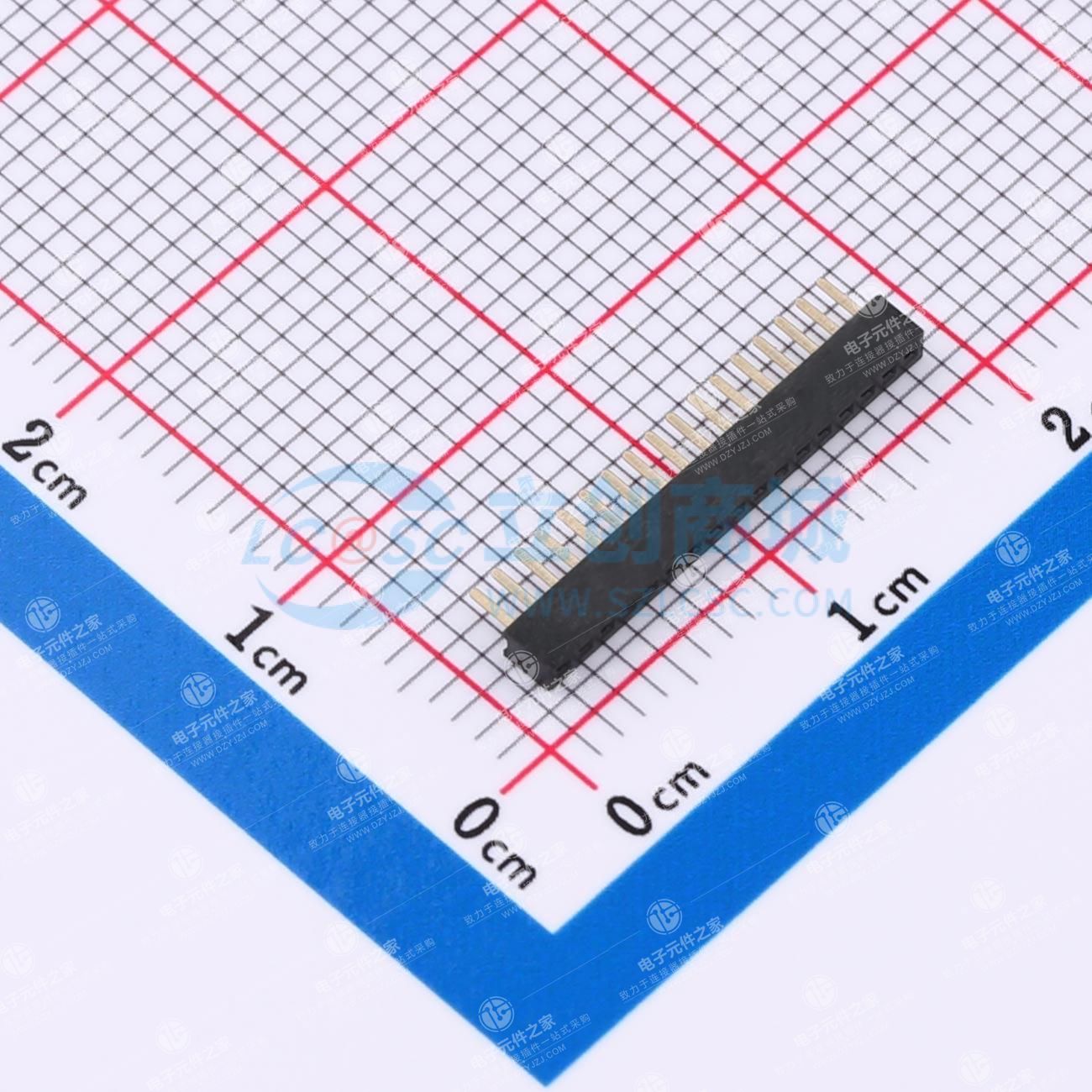 1x17P 间距:1mm 直插