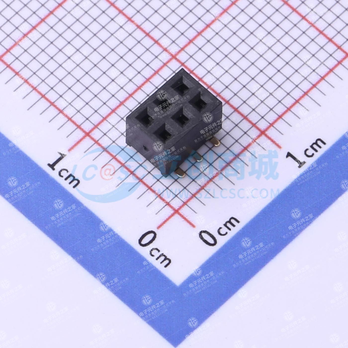 2x3P 间距:2mm 立贴