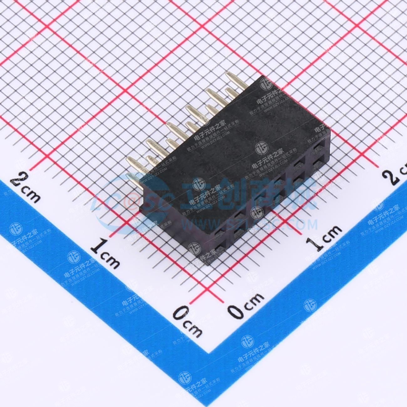 2x6P 间距:2.54mm 直插