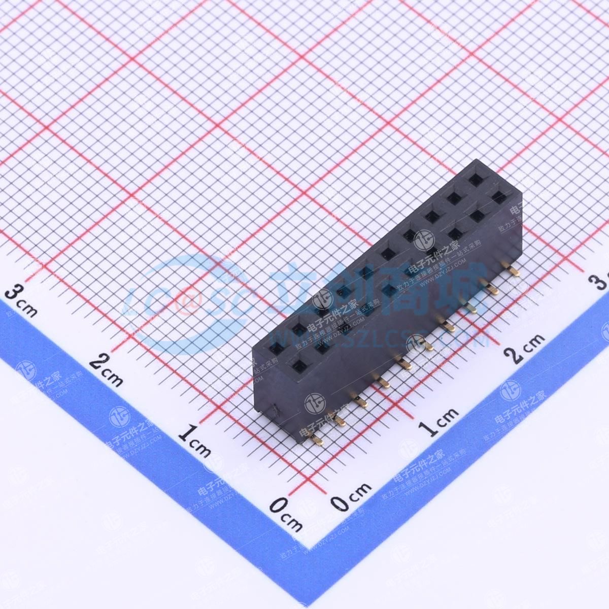 2x10P 间距:2.54mm 立贴
