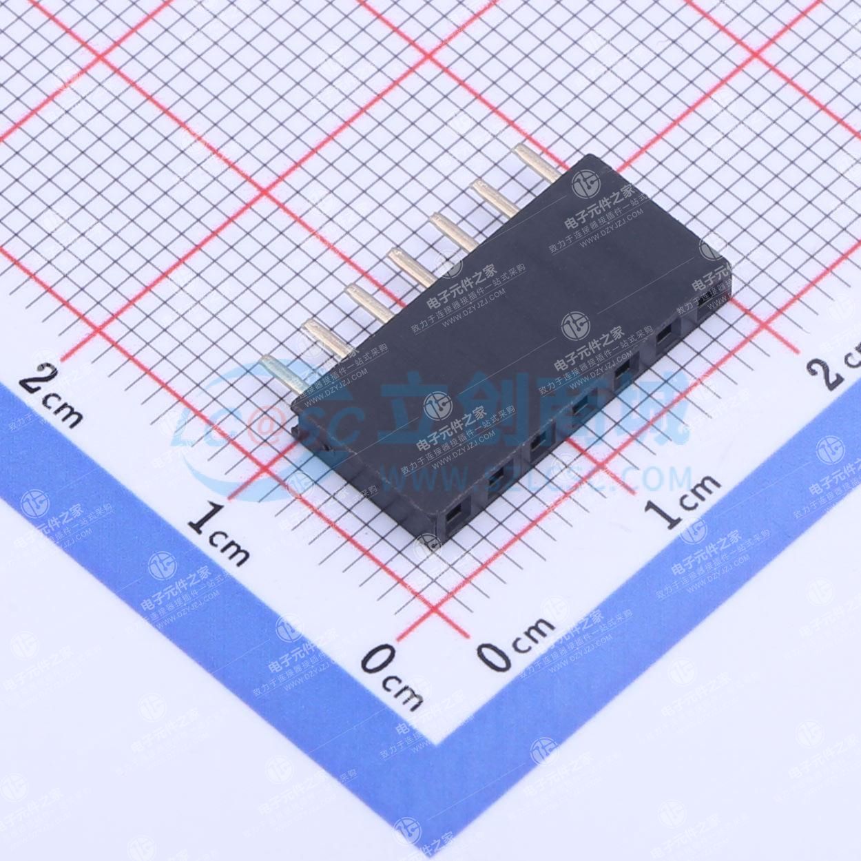 间距:2.54mm 1x7P 直插