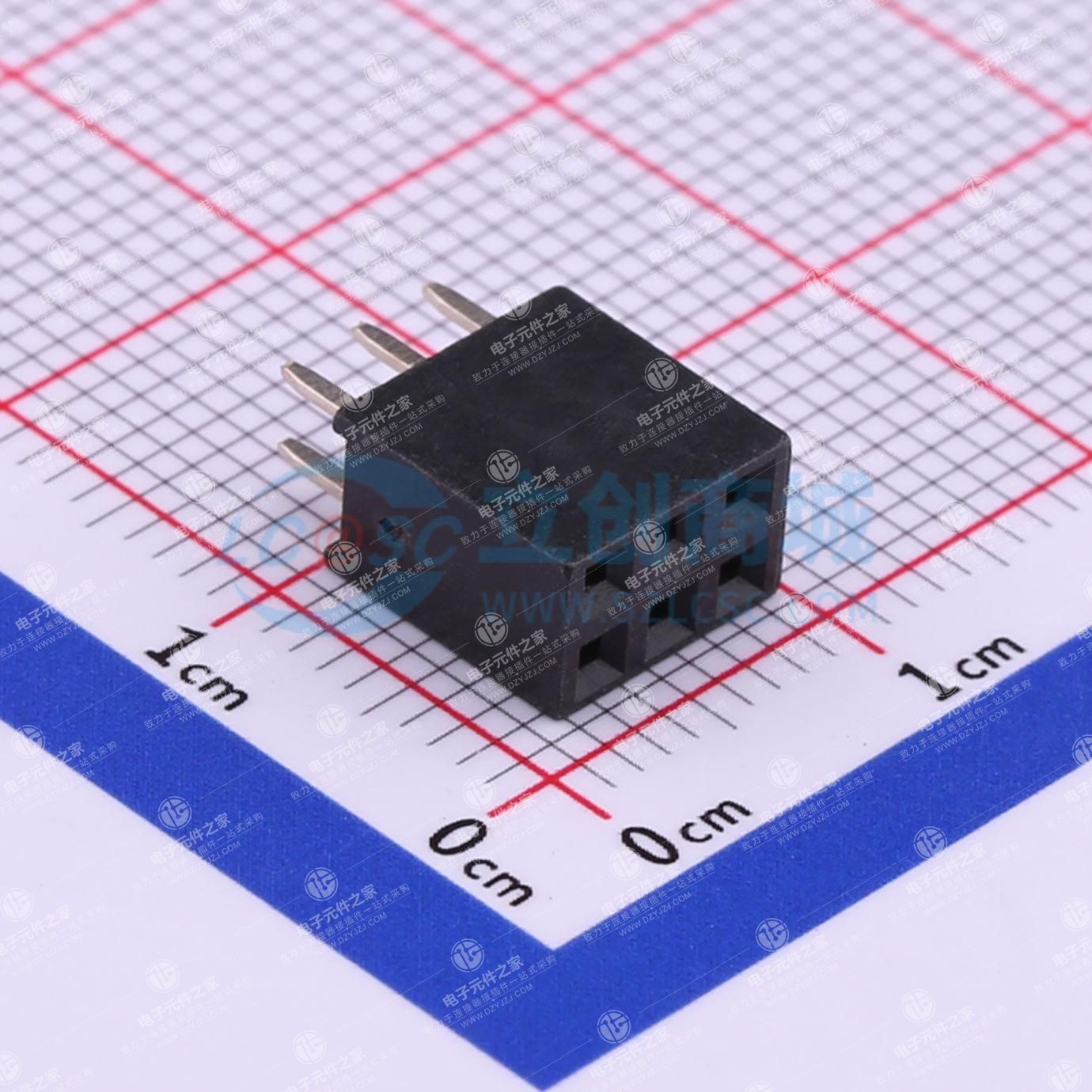 2x3P 间距:2.54mm 直插