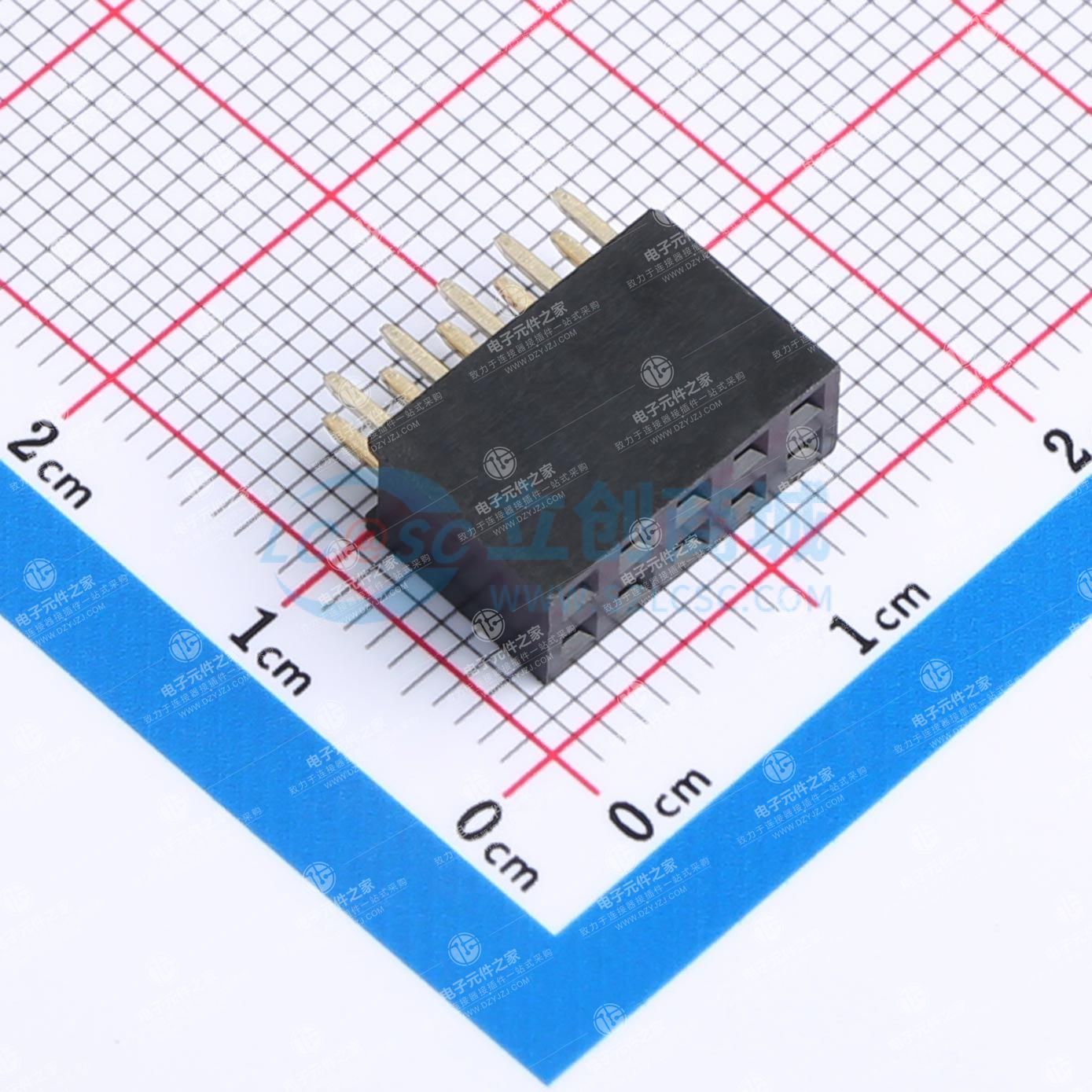 2x5P 间距:2.54mm 直插